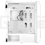 Компьютерный корпус Ginzzu GL 185 белый боковая дверца закаленное стекло на петлях на магнитах, фото8