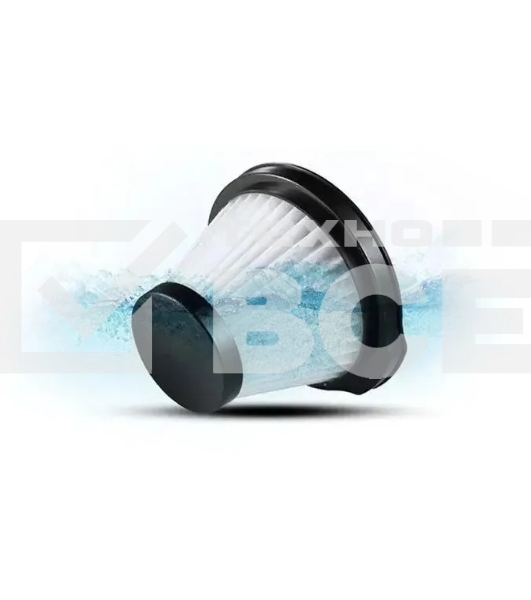 Пылесос вертикальный Deerma DX115C черный, питание от сети, 600 Вт, уборка сухая, пылесборник 1.2 л