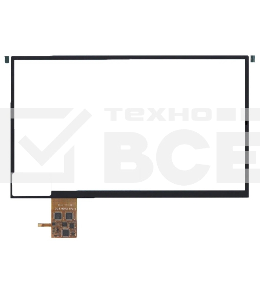Сенсорное стекло (тачскрин) 0128 Rev:2 FPC-1, черное