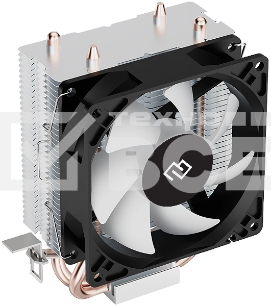 Кулер для процессора Digma D-CPC110-PWM1 черный, 90 мм, алюминий/медь, 2200 об/мин, 23 дБ, 4 pin, 110 Вт, 130 мм