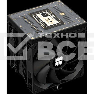 Устройство охлаждения(кулер) Thermalright Burst Assassin Vision 120 Soc-AM5/AM4/1200/1700/1851 черный 4-pin 25.6dB Al+Cu LCD Ret (BA120-VISION-BL)