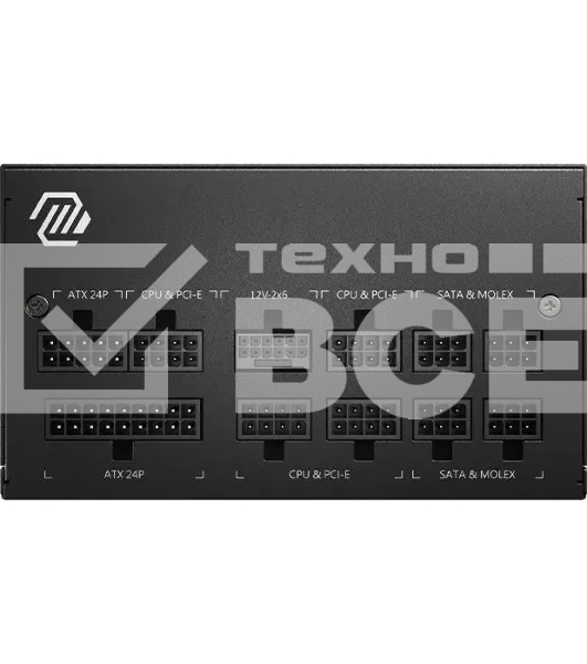 Блок питания MSI ATX 750W MAG A750GL PCIE5 Gen.5 80 PLUS gold (20+4pin) APFC 120мм fan 8xSATA Cab Manag RTL