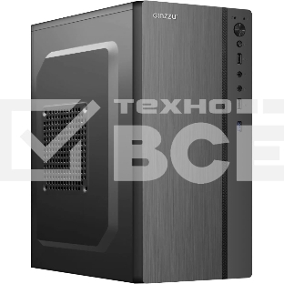 Компьютерный корпус Ginzzu B200 1*USB 3.0,2*USB 2.0,AU w/o PSU