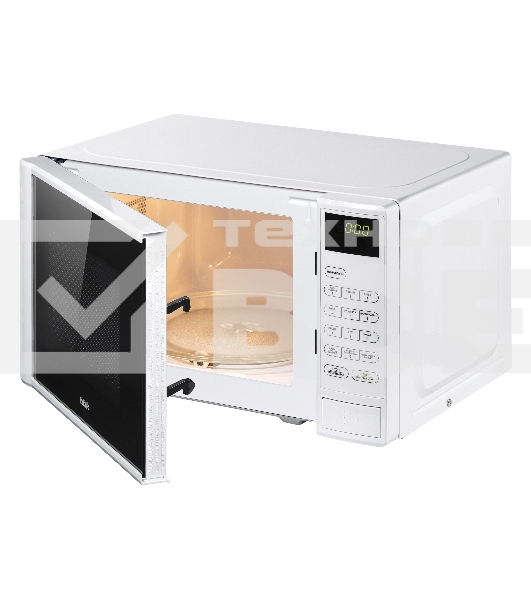 Микроволновая печь BBK 20MWS-728S/W белый/черный, 20 л, 700 Вт, переключатели - сенсор