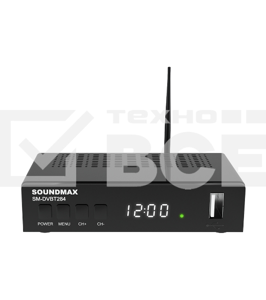 Приставка для цифрового ТВ SOUNDMAX SM-DVBT284 черный