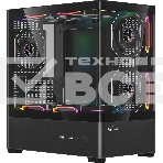 Корпус Formula Crystal U1M черный без БП mATX 1xUSB3.0 1xUSB3.1 audio bott PSU, фото 1