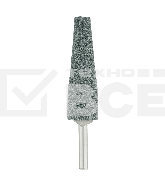 Шарошка абразивная Denzel конус удлиненный, для дрели (ПШМ), 19 x 60 мм, хвостовик d6 мм, 63С