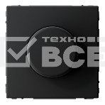 Светорегулятор поворотно-нажимной (диммер) ArtGallery LED RC 400Вт механизм карбон SE GAL001023, фото 1