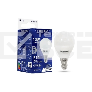 Лампа светодиодная TOKOV ELECTRIC 10Вт G45 4000К Е14 176-264В