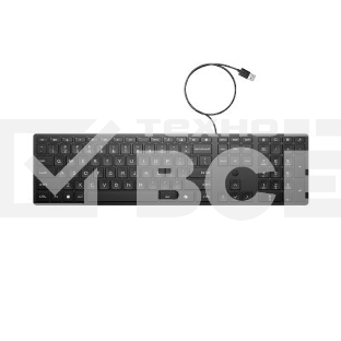 Клавиатура HP 320K проводная, USB Type-A, чёрный