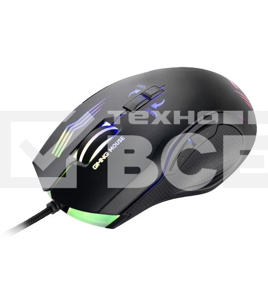 Мышь проводная GMNG 930GM черный, 12800 dpi, USB, кнопки - 7