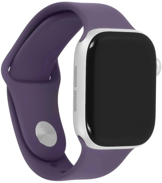 Смарт-часы Apple Watch Series 11 A3331 42мм корп.серебристый Sport Band рем.фиолетовый разм.брасл.:M/L (MEU74AF/A)