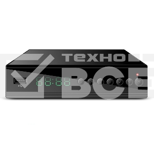 Ресивер эфирный цифровой DVB-T2/C HD HD-350 металл, дисплей DOLBY DIGITAL, HEVC Сигнал Electronics