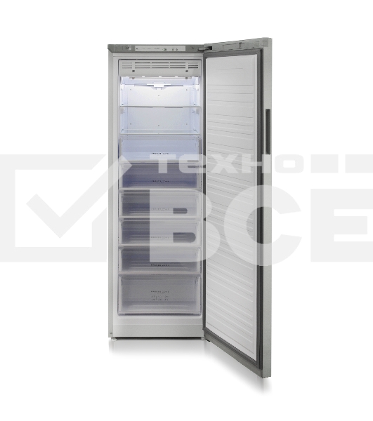 Морозильная камера Бирюса Б-M6047SN, металлик, 280л, 8 ящиков