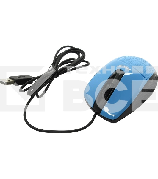 Мышь проводная Genius DX-Mini голубой, 1000 dpi, USB, кнопки - 3