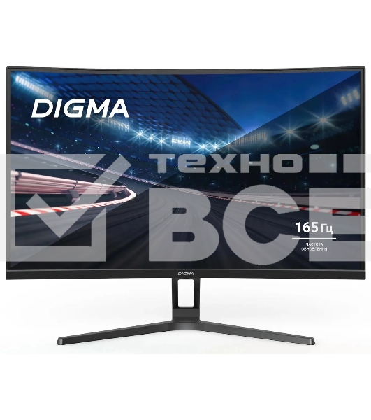 Монитор Digma Overdrive 27A510Q 27' VA 2560x1440, 165 Гц, 1 мс, 16:9, 300 кд/м2, 2xHDMI, 2xDP, изогнутый, черный