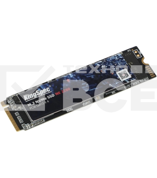 Накопитель SSD KingSpec NE-128, 128GB, PCIe 3.0 x4, M.2 2280, R/W 1800/600
