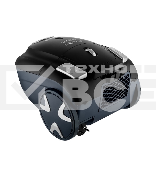 Мешковый пылесос BRAYER BR4225, 2000 Вт, 2.5 л, всасыв 350 Вт, черный