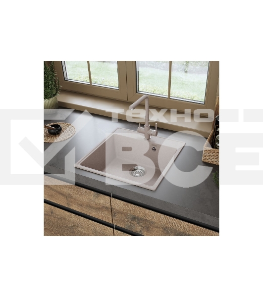 Кухонная мойка Maunfeld Perla 505 MFQS-505BG бежевый