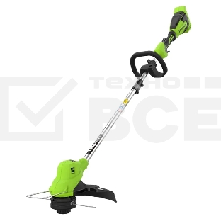 Триммер аккумуляторный GreenWorks GD40LT, 40V, 38 см, с 1хАКБ 8 Ач и ЗУ (2112207UH)