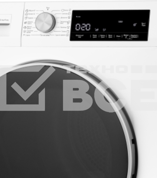 Сушильная машина Weissgauff WD 63121 DS Heat Pump белый, 10 кг, сушка - тепловой насос, программ - 15, 59.6 x 84.5 x 60.9 см