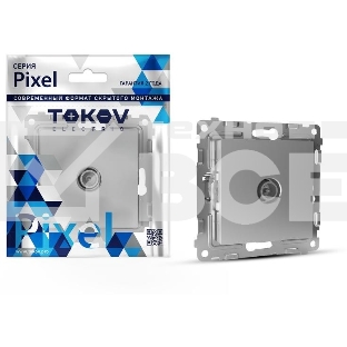 Коннектор TV СП Pixel механизм алюм. TOKOV ELECTRIC TKE-PX-A1C-C03