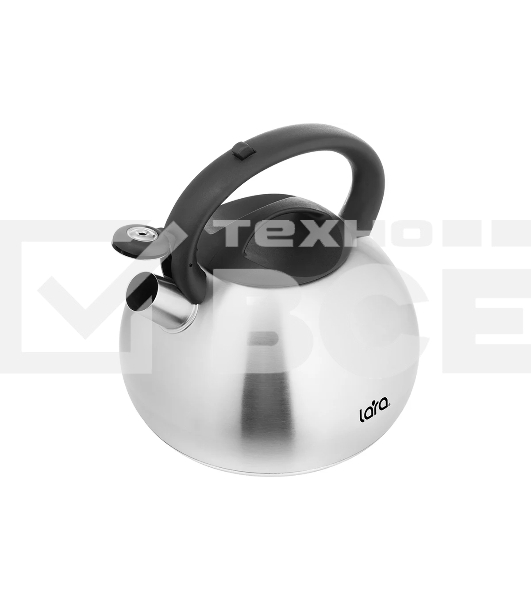Чайник для плиты LARA LR00-83 4.5 л индукционное капсулированное дно, свисток с кноп механизмом, ручка нейлон
