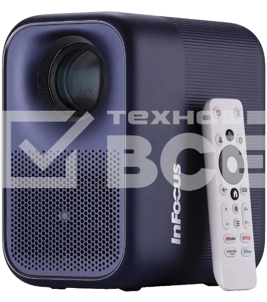 LED проектор InFocus IN3058SL Apex Master LCD, 500 lm, FullHD, (1.25:1), HDMI 2.1 (eARC), USB A, Bluetooth 5.0/BLE, wi-fi 2.4/5GHz, 2х3W, до 25 000ч., 2,07 кг