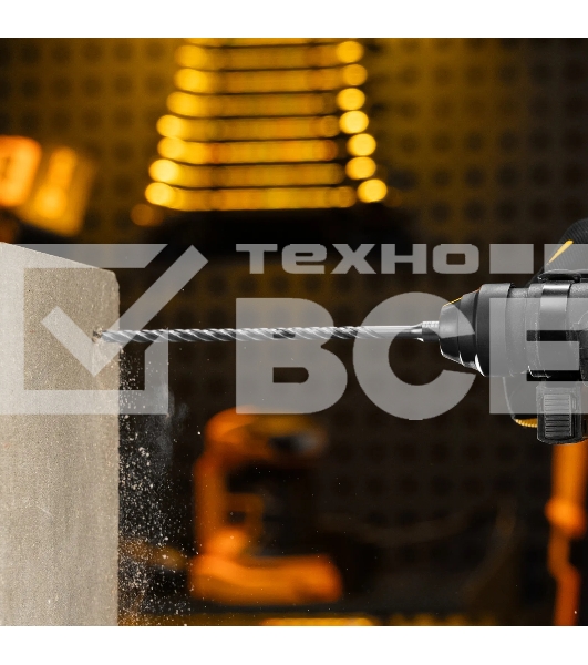 Бур по бетону Denzel цельная крестовая пластина, 6x215 мм, SDS PLUS