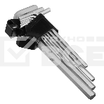 Набор ключей имбусовых Denzel, HEX, 1,5-10 мм, CrV, 9 шт., удлиненные, фото2