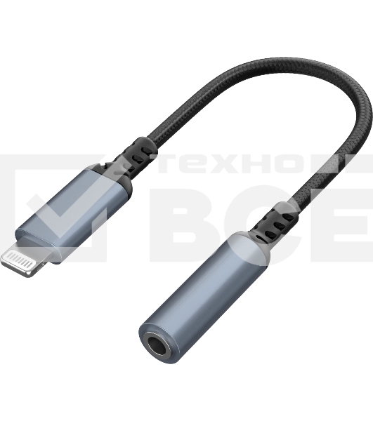 Переходник Defender JACK03-02 PRO 3.5 jack(F)-Lightning(M) c ЦАП 1