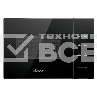 Встраиваемая микроволновая печь MONSHER MMH 1115 Noir, High-Tech, 15 л, мощность 600 Вт, 5 уровней мощности, размораживание, сенсорное управление, черный