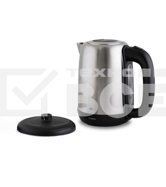 Чайник электрический BQ KT1821S черный/стальной, 2200 Вт, 1.7 л