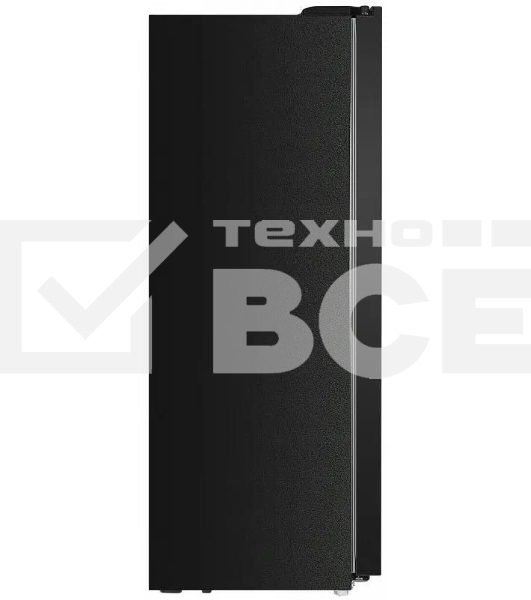 Холодильник Maunfeld MFF177NFSB черный глянц. двухкамерный 263/170л морозилка сбоку, No Frost, Side by Side