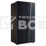 Холодильник Korting KNFS 91797 GN черный двухкамерный 335/175л морозилка сбоку, No Frost, Side by Side, фото2