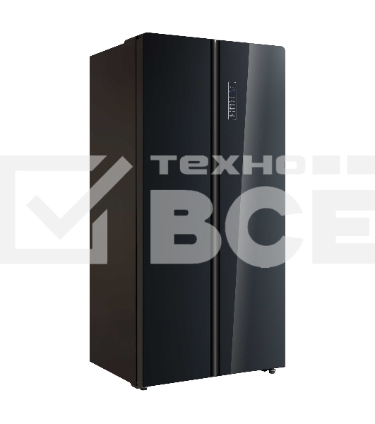 Холодильник Korting KNFS 91797 GN черный двухкамерный 335/175л морозилка сбоку, No Frost, Side by Side