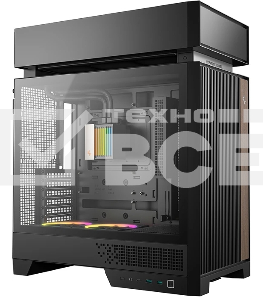 Корпус DeepCool CL6600, Midi-Tower, чёрный, 5 x 120 мм