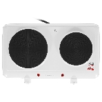 Плита настольная электрическая Clatronic DKP 3583 белый, 2.5 кВт, ТЭН, конфорки - 2, эмаль, поворотные переключатели, фото3