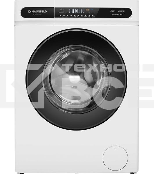 Стиральная машина Maunfeld MFWM148WH01 белый, загрузка фронтальная 8 кг, 1400 об/мин., класс: А+++