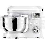 Планетарный миксер BQ MX640 White. Максимальная мощность 1600 Вт / Чаша из нержавеющей стали 6 л / Функция ферментации/ Подогрев чаши до 40'C / Электронное управление / Металлические насадки в комплекте / Металлические шестерни / Двойная защита: от перегр, фото 1