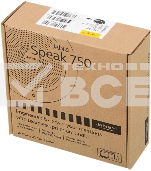 Спикерфон Jabra Speak 750 MS, черный