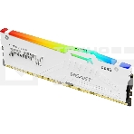 Оперативная память Kingston Fury Beast, DDR5, 16GB (1x16GB), 6400MHz, CL32, с радиатором, RGB, белый, фото3