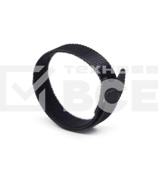 Хомут-липучка LANMASTER LAN-VCM180-BK, 180мм, 20шт, черный