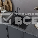 Кухонная мойка Maunfeld Lacrima 650 MFQS-650B черный, фото2
