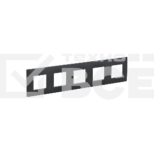 Рамка 5-местная IEK SKANDY SK-F05G (SK-M52-K53) графит