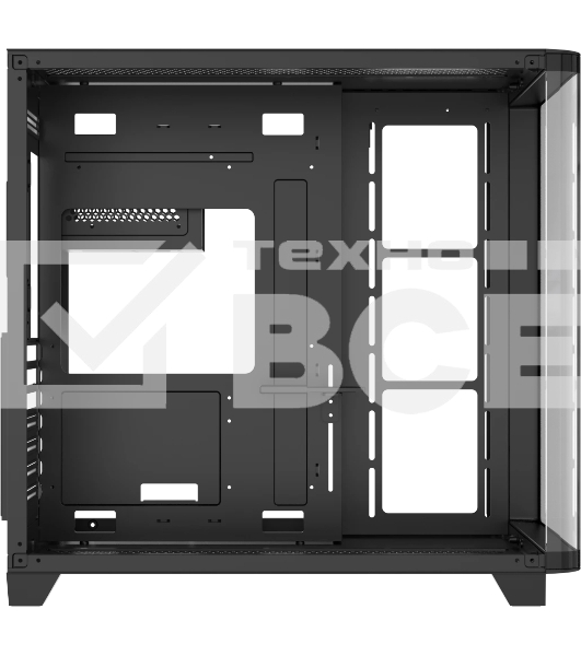 Компьютерный корпус AeroCool/Formula Crystal U2 черный без БП ATX 1xUSB 2.0 1xUSB 3.0 1xUSB3.1 audio bott PSU