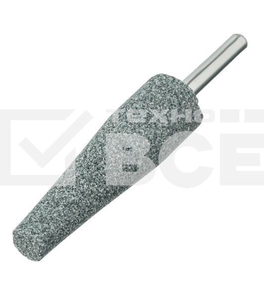 Шарошка абразивная Denzel конус удлиненный, для дрели (ПШМ), 19 x 60 мм, хвостовик d6 мм, 63С