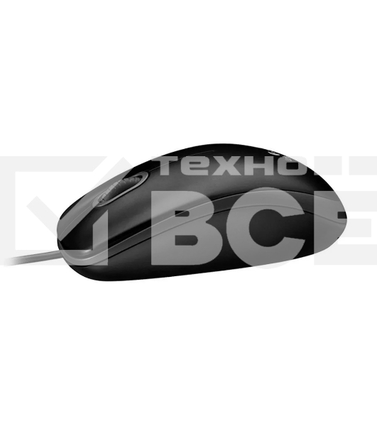 Мышь проводная Logitech M100/100R DARK/GREY (темно-серая/черная), 1000 dpi, USB, кнопки - 3