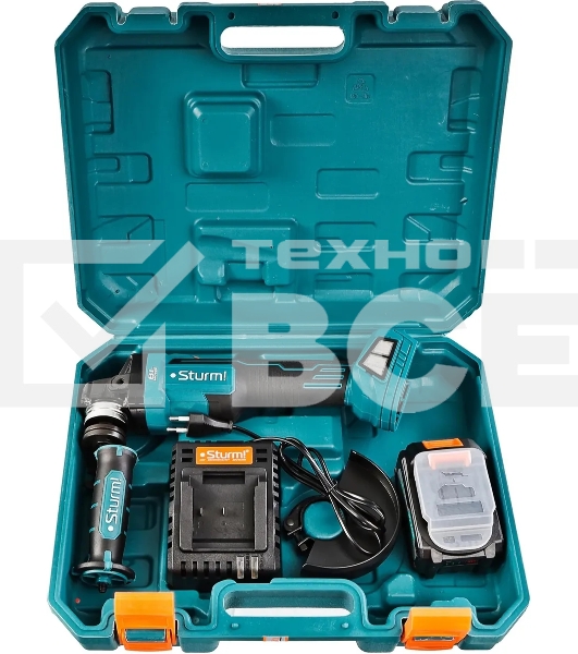 Угловая шлифовальная машина Sturm! CAG18125BLE 9000об/мин рез.шпин.:M14 d=125мм