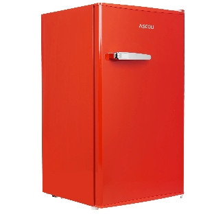 Холодильник Ascoli ADFRR90 красный однокамерный 85/15л морозилка сверху